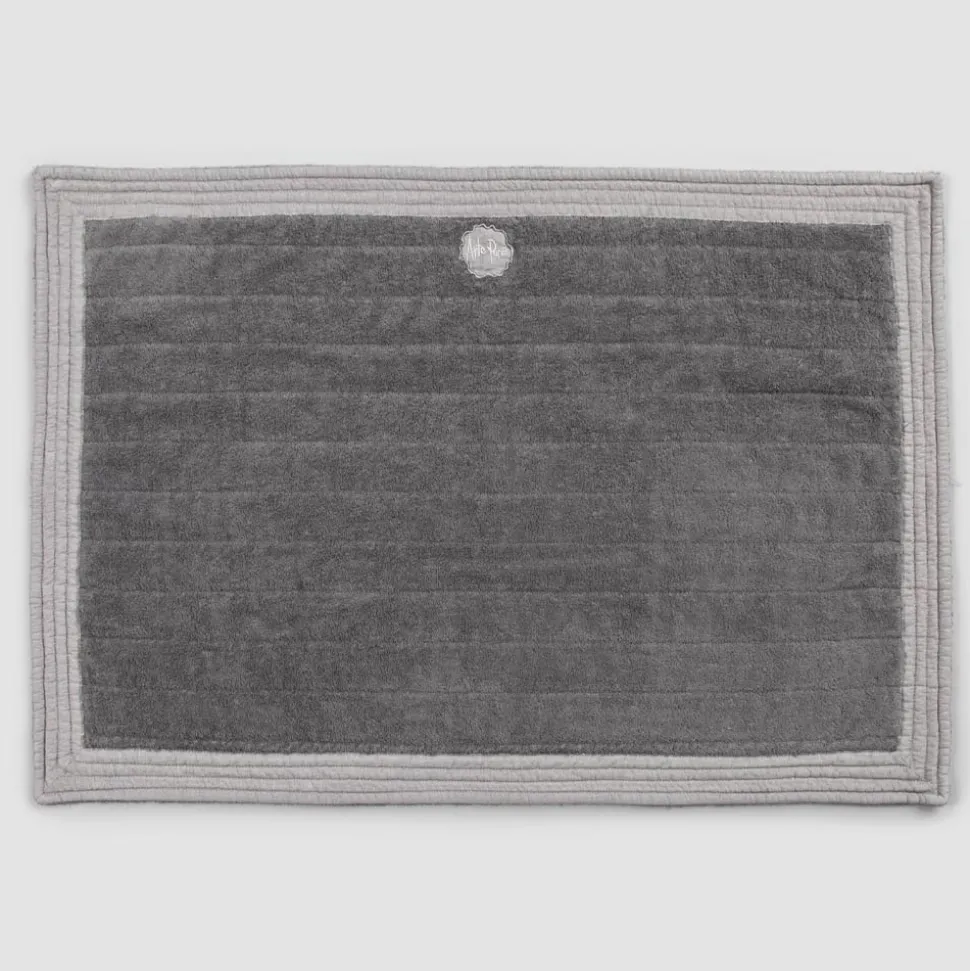 Tappeto Bagno Rettangolare in Spugna Colorata Design Shabby Chic - Ginova