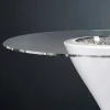 Tavolino Alto in Vetro e Polietilene con Portabottiglie Made in Italy - Cracovia