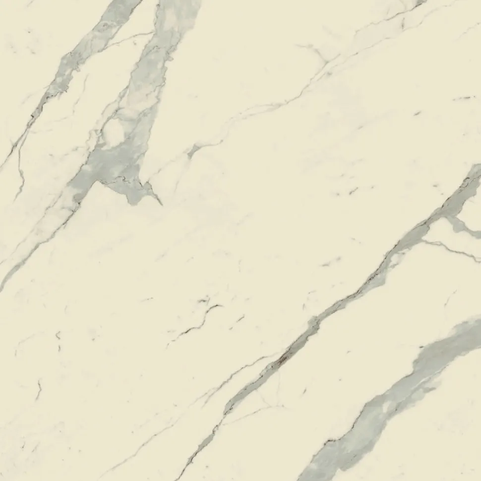Tavolino Alto Quadrato in Metallo Inclinato e Piano Ceramica Opaca - Coriko