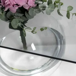 Tavolino a ponte moderno in plexiglass realizzato in Italia, Bolly