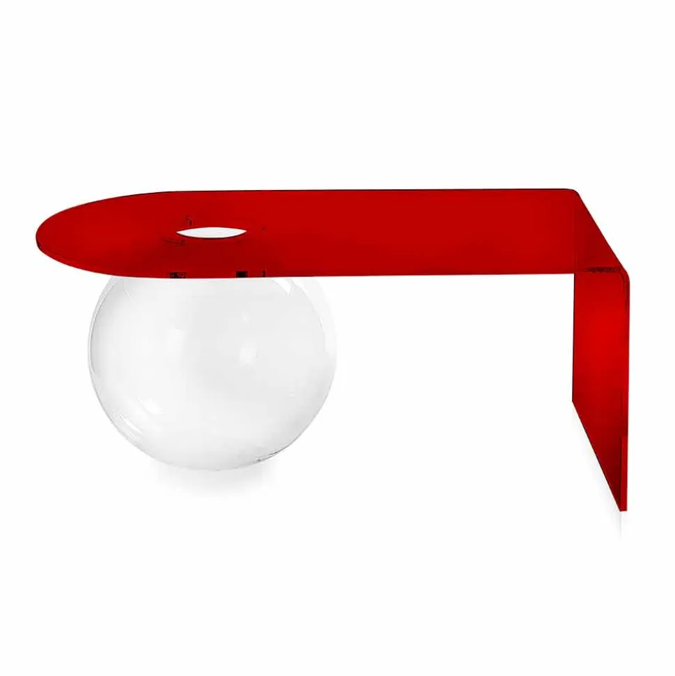 Tavolino a ponte moderno in plexiglass realizzato in Italia, Bolly