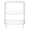 Tavolino Basso Comodino in Plexiglass Trasparente Made in Italy - Alamain
