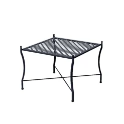 Tavolino Basso da Esterno Pieghevole in Acciaio Zincato Made in Italy - Selvaggia