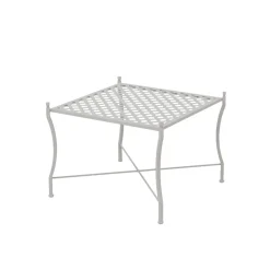 Tavolino Basso da Esterno Pieghevole in Acciaio Zincato Made in Italy - Selvaggia