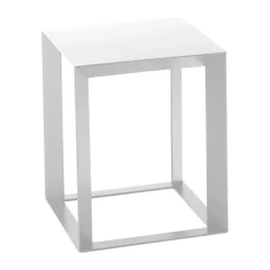 Tavolino Caffè da Salotto in Metallo di Design Quadrato 2 Dimensioni - Josyane