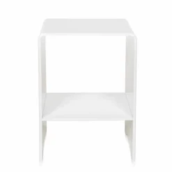 Tavolino / comodino bianco design moderno Mimi, made in Italy