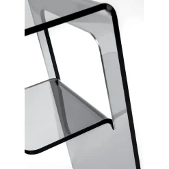 Tavolino Comodino in Plexiglass Trasparente o Fumè Made in Italy - Lollao