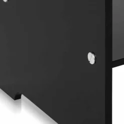 Tavolino / comodino nero design moderno Mimi, made in Italy