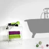 Tavolino / comodino trasparente design moderno Mimi, made in Italy
