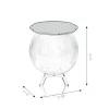 Tavolino Contenitore Multiuso in Plexiglass Trasparente Made in Italy - Scar