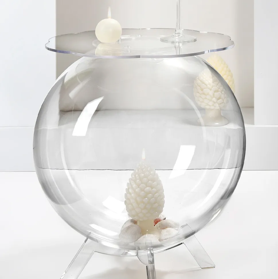 Tavolino Contenitore Multiuso in Plexiglass Trasparente Made in Italy - Scar