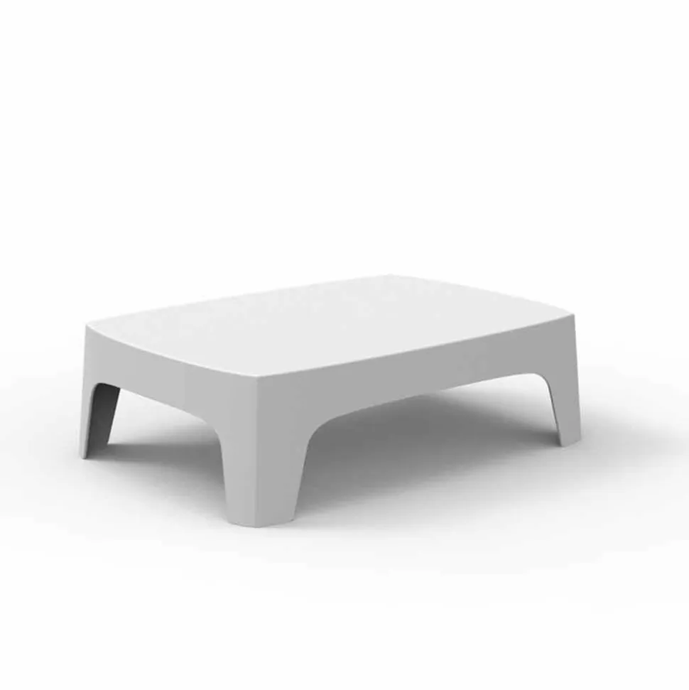 Tavolino da caffè per esterno Solid by Vondom in polipropilene, 4 pezzi