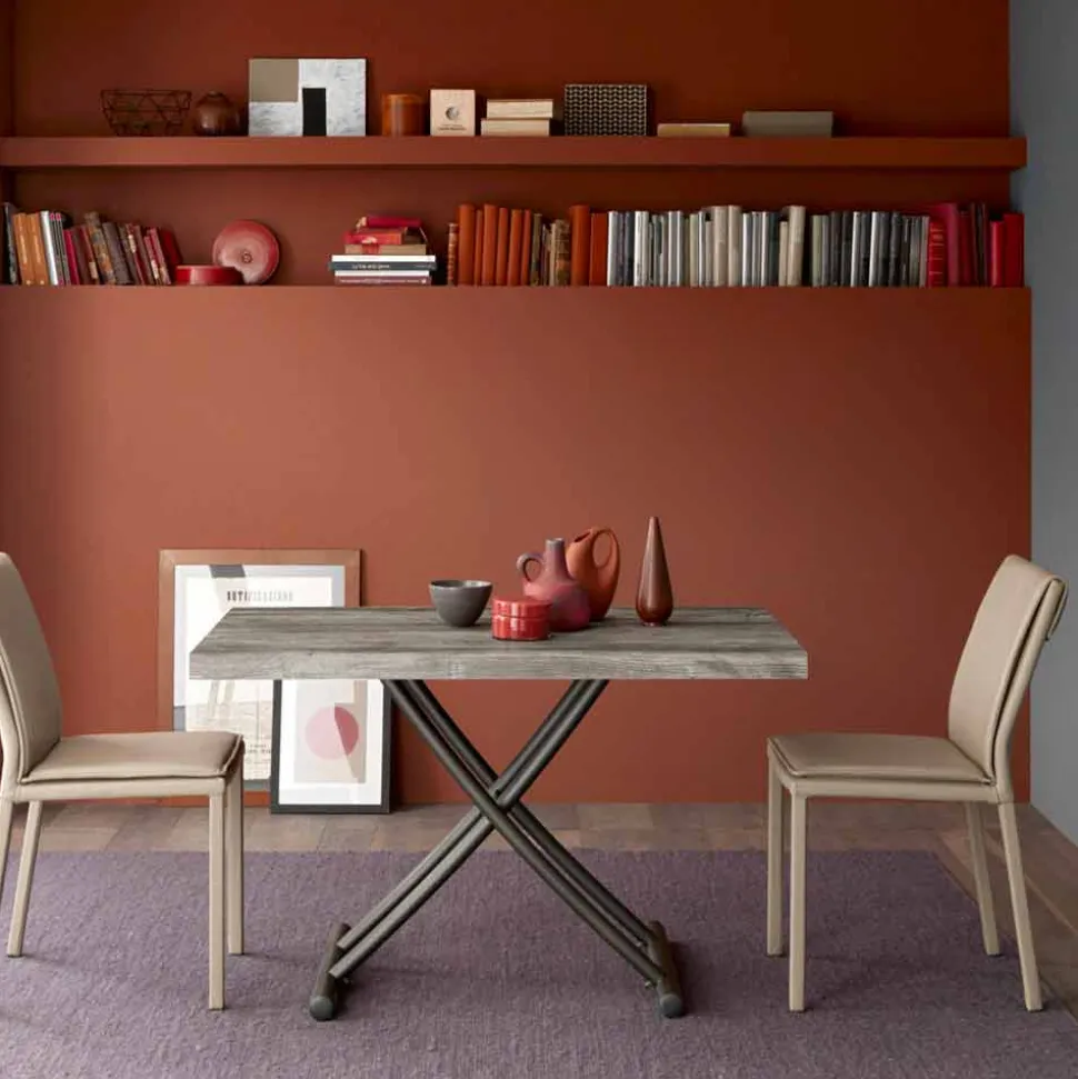 Tavolino da Caffè Trasformabile in Tavolo da Cucina Design Made in Italy - Genio