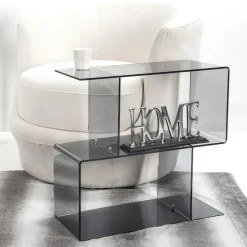 Tavolino da Divano in Plexiglass Trasparente o Fume Made in Italy -Janne