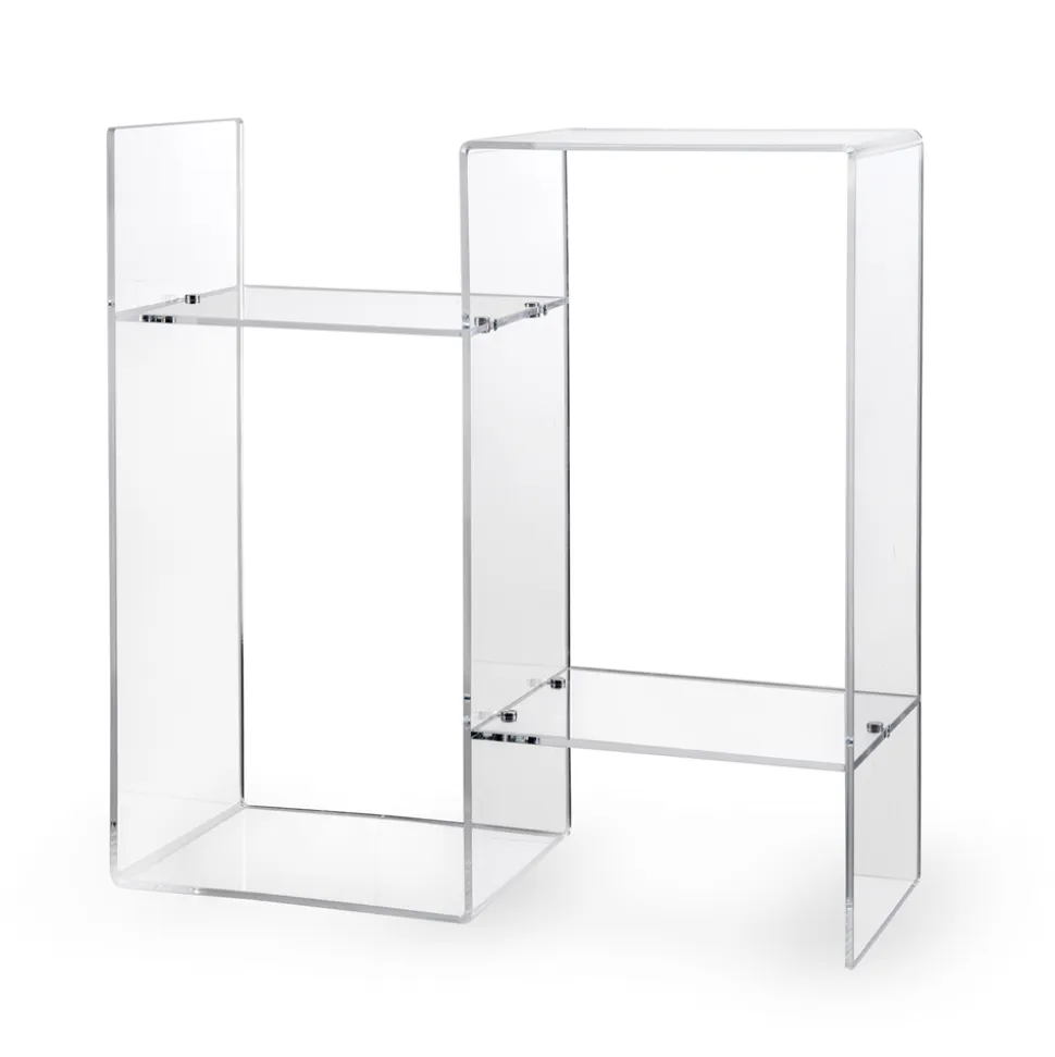 Tavolino da Divano in Plexiglass Trasparente o Fume Made in Italy -Janne