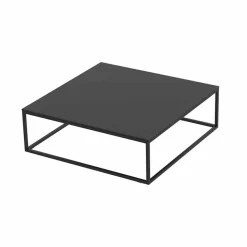 Tavolino da Esterno in Alluminio e Laminato Nero Quadrato - Suave by Vondom