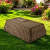 Tavolino da Esterno in Polyrattan Intrecciato a Mano - Charlie