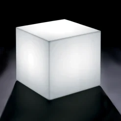 Tavolino da Esterno Luminoso in Polietilene perla Made in Italy - Derti