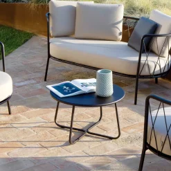 Tavolino da Giardino in Acciaio Zincato Realizzato in Italia – Brienne
