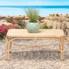Tavolino da Giardino in Alluminio e Intreccio in Polyrattan - Ellide