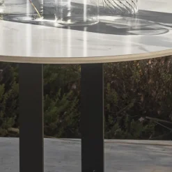 Tavolino da Giardino in Gres e Acciaio Made in Italy - Begin by Myyour