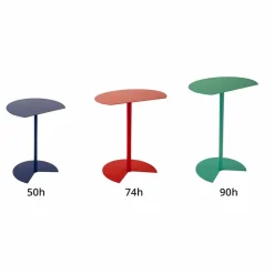 Tavolino da Giardino in Metallo Colorato di Design Moderno in 3 Misure - Cettina