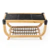 Tavolino da Giardino in Rattan Naturale Intrecciato a Mano – Catelyn