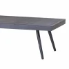 Tavolino da Giardino Rettangolare in Alluminio Verniciato Antracite - Rasti