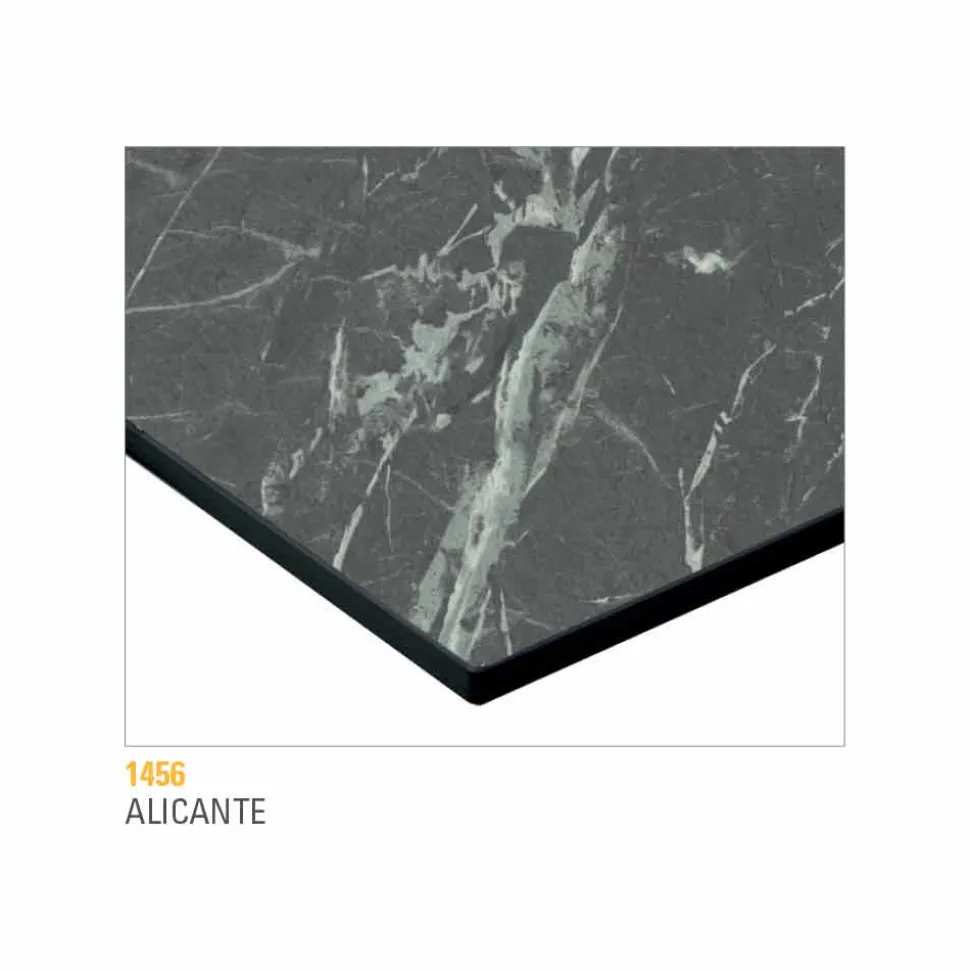 Tavolino da Salotto con Piano Rotondo in Hpl Stratificato Made in Italy - Mina