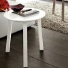 Tavolino da Salotto con Piano Rotondo in MDF laccato Made in Italy, Pregiato - Tobiko