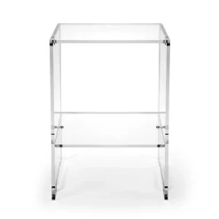 Tavolino da Salotto con 1 Ripiano in Plexiglass Trasparente Made in Italy - Mulan