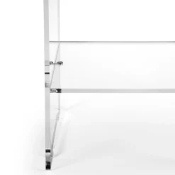 Tavolino da Salotto con 1 Ripiano in Plexiglass Trasparente Made in Italy - Mulan