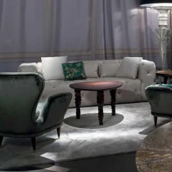 Tavolino da salotto design moderno in legno, made in Italy, Loris