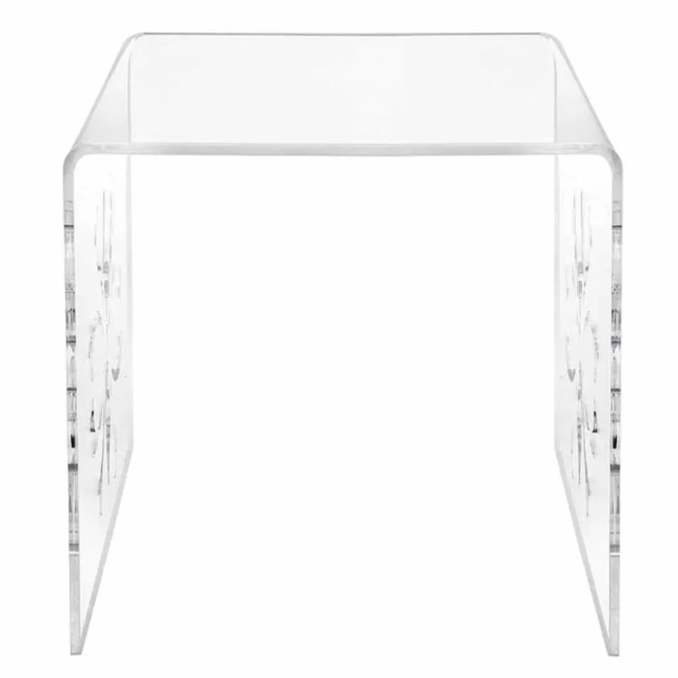 Tavolino da salotto, di design in plexiglass trasparente Mandas
