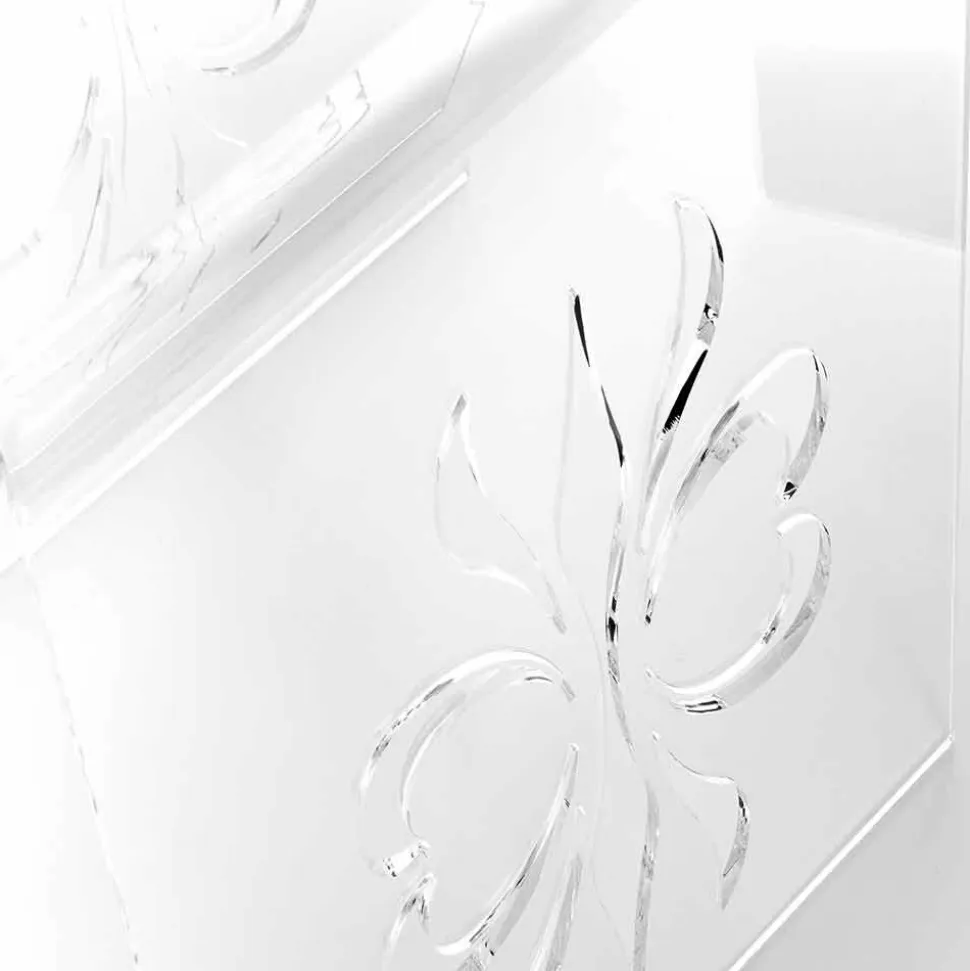 Tavolino da salotto, di design in plexiglass trasparente Mandas