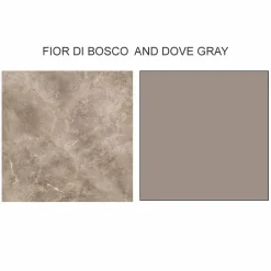 Tavolino da Salotto di Lusso a 2 Piani Rotondi in Gres Made in Italy - Stoccolma
