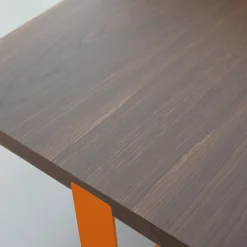 Tavolino da Salotto di Lusso in Metallo Colorato e Piano in Legno - Anacleto