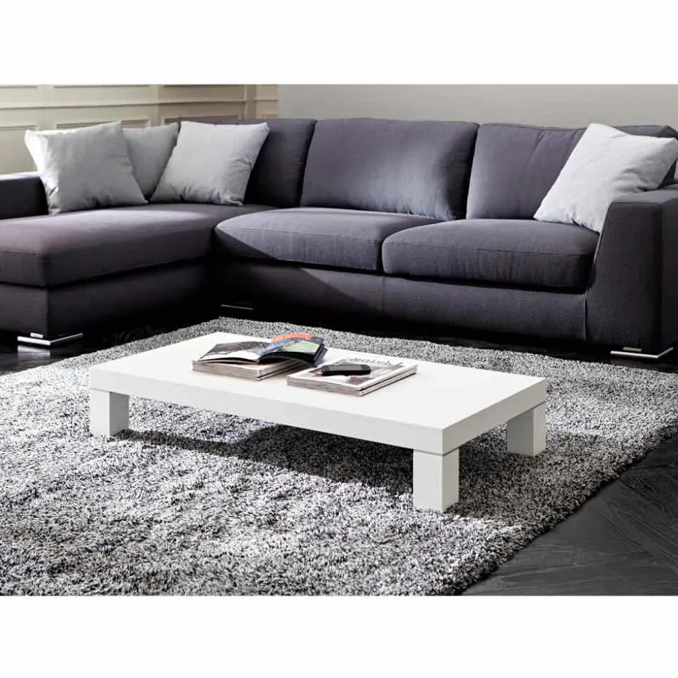 Tavolino da Salotto in Hpl con Gambe in Metallo Made in Italy - Nebbiolo