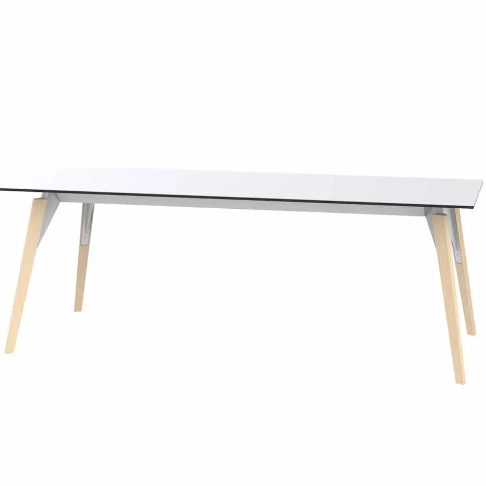 Tavolino da Salotto in Laminato Bianco o Nero in 2 Misure - Faz Wood by Vondom