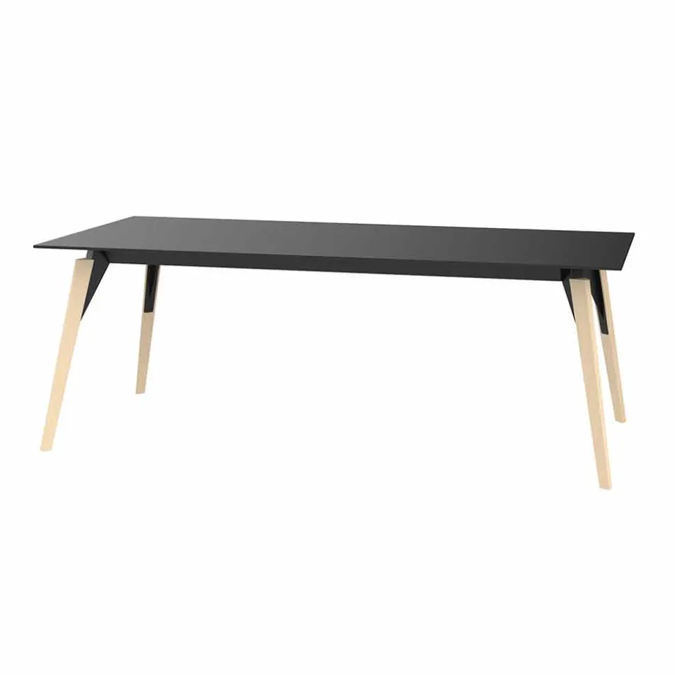 Tavolino da Salotto in Laminato Bianco o Nero in 2 Misure - Faz Wood by Vondom