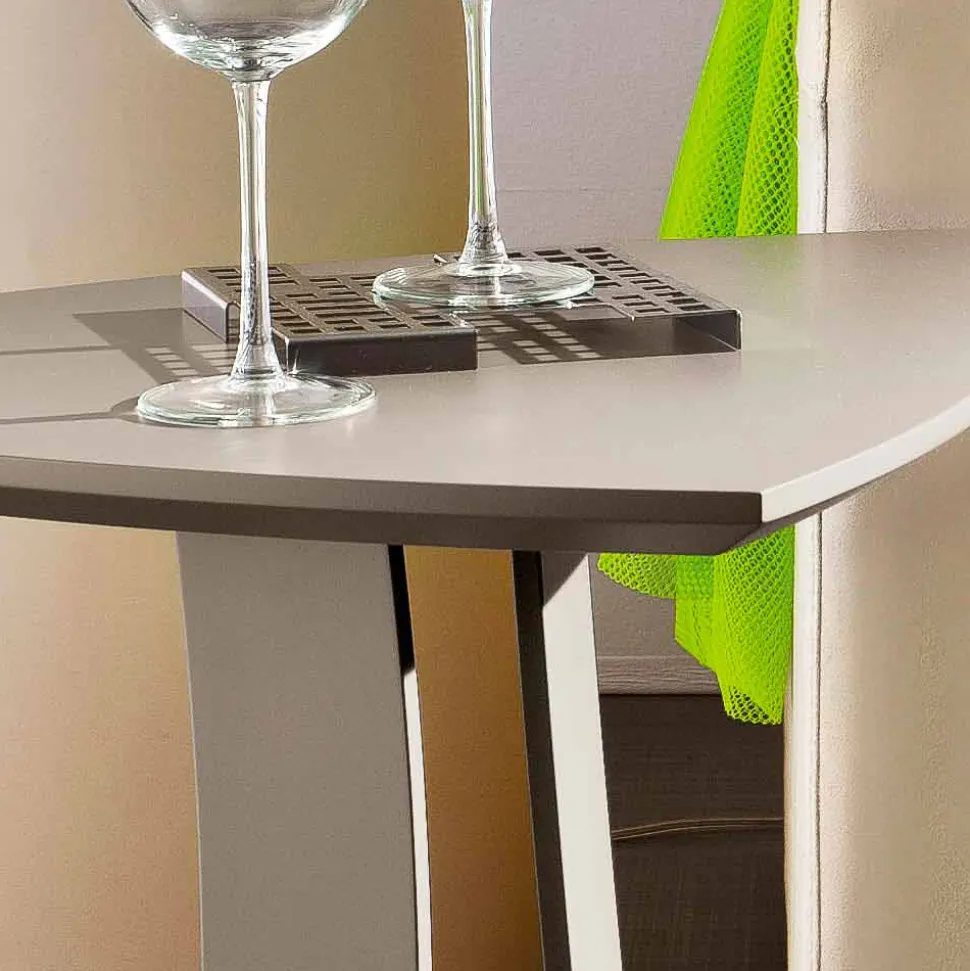 Tavolino da Salotto in Mdf Laccato Realizzato in Italia, Alta Qualità - Lisa