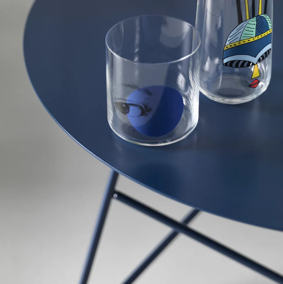 Tavolino da Salotto in Metallo Colorato e 3 Dimensioni, Made in Italy - Magali