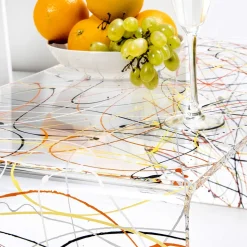 Tavolino da Salotto in Plexiglass Trasparente Realizzato in Italia - Vichy