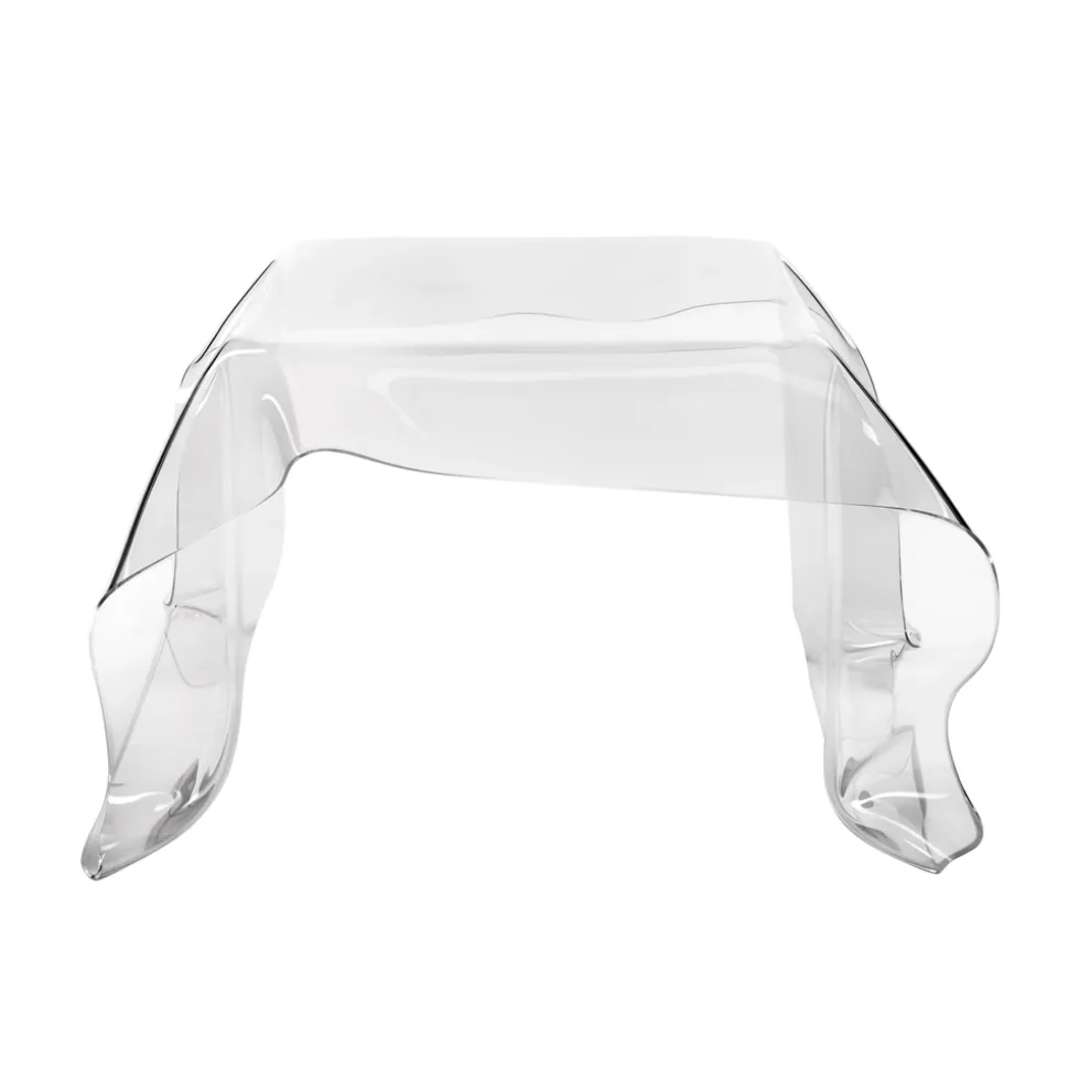 Tavolino da Salotto in Plexiglass Drappeggiato a Mano Made in Italy - Pippo