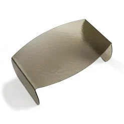 Tavolino da Salotto in Vetro Curvato Effetto Martellato Made in Italy - Francesca