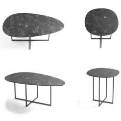 Tavolino da Salotto in Vetro Laminato e Metallo Made in Italy - Sedona