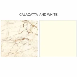 Tavolino da Salotto Rotondo di Lusso in Gres e Frassino Made in Italy - Bering