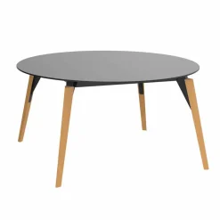 Tavolino da Salotto Tondo in Legno e Piano Hpl in 2 Misure - Faz Wood by Vondom