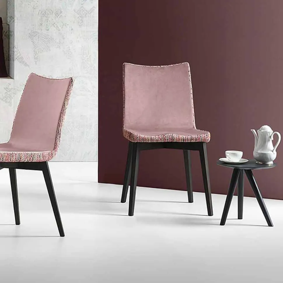 Tavolino da Salotto Tondo in Legno Laccato Grigio Nero Made in Italy - Stoccarda
