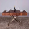 Tavolino da Salotto Trasformabile in Legno e Metallo Made in Italy - Patroclo